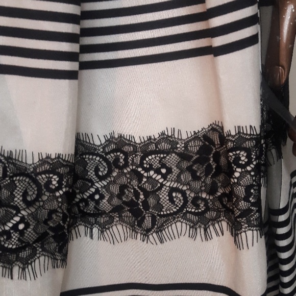 Danny & Nicole Colorblock Fit & Flare Dress - Picture 2 of 4